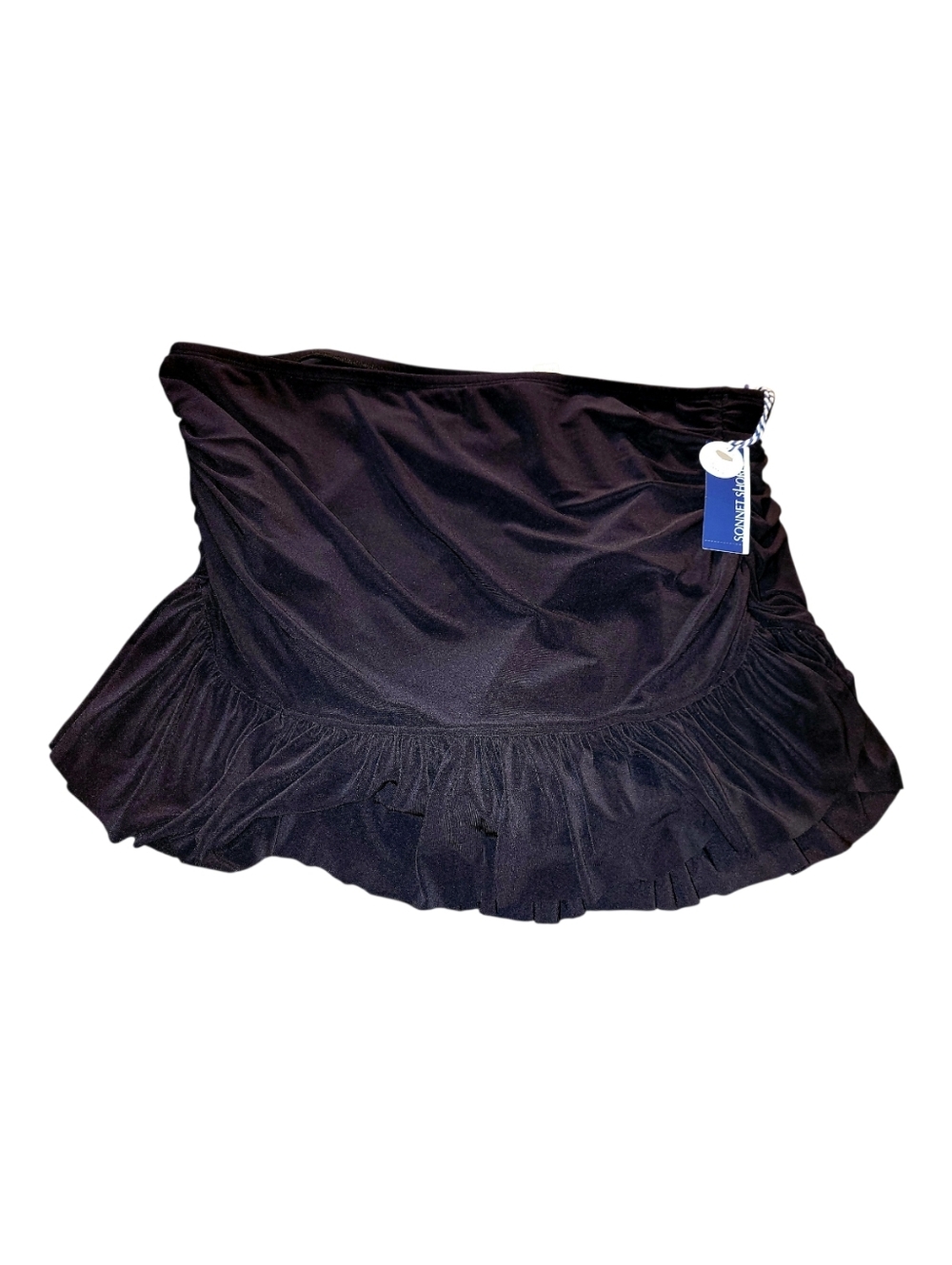 NWT Sonnet Shores Black Swim Skirt 18W Beach Vacation